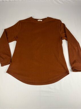 Fantaslook Rust-Tone Long Sleeve Crewneck